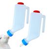 2pcs Hanging Type Lamb Baby Bottle Lamb Milk Bottle Milk Bucket Hangable Milk Feeder with Clear Scale/ Milk Feeder Milk Bottle