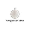 Women Men Vintage Style Round Pendant Base Necklace Hanging Decoration Jewelry Handmade Handicraft Accessories