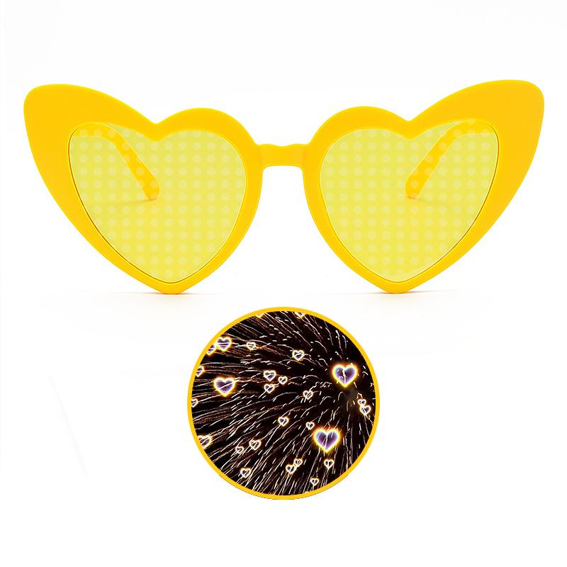 Heart Effect Night Glasses - Trendy Douyin Style Romantic Sunglasses for Women