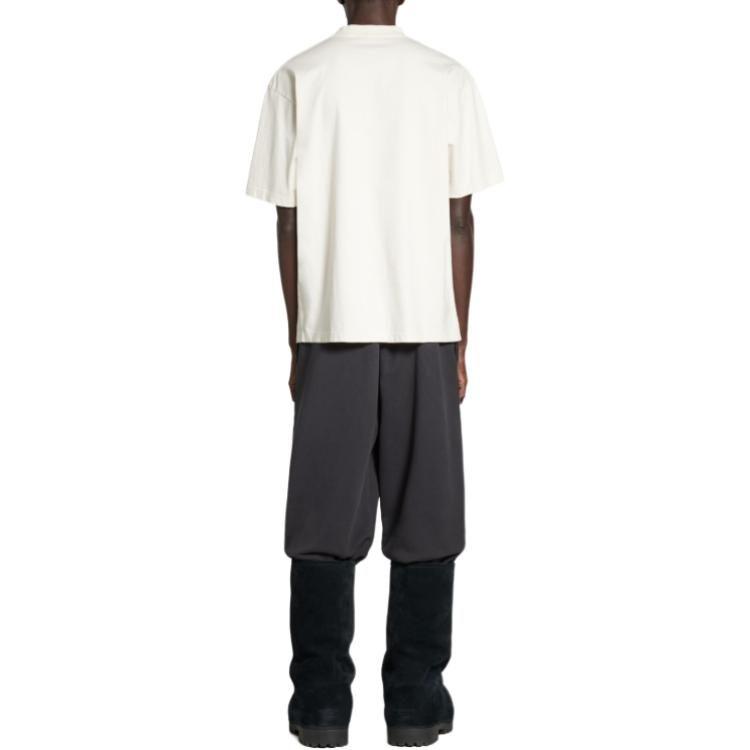 Balenciaga Bb Logo Embroidered Crewneck T Shirt 764235TQVS89121