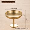 304 Stainless Steel Elevated Ice Cream and Dessert Cup, Silver Gold
