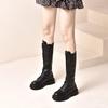 Women's Boots Autumn Winter Chunky Platform Female Long Boots Strap Knee High Boots Woman Boots