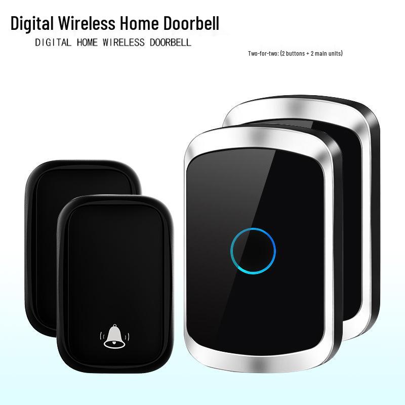 Battery-Free Waterproof Wireless Doorbell with Long-Range Smart Remote Control
