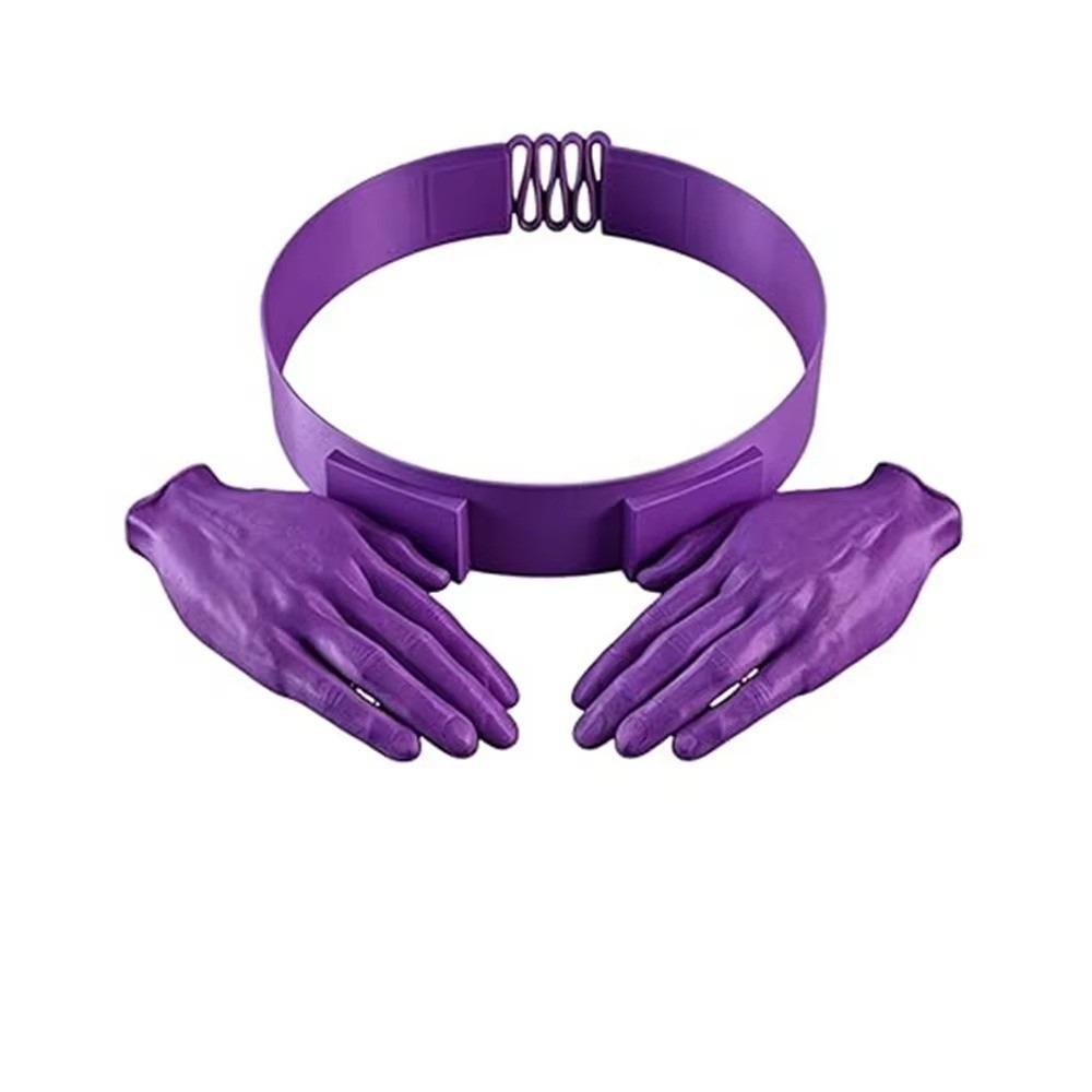 

Double-palm Sun Hat UV Protection Visor Headband Gifts Party Decoration Hat фіолетовий