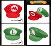 Super Mario Bros Red Green Cosplay Hat Unisex Costume Prop Gift