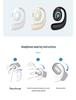 Mini Clip-On Bluetooth 5.3 Sport Earbuds - Single Ear, Noise Cancelling, In-Ear Design