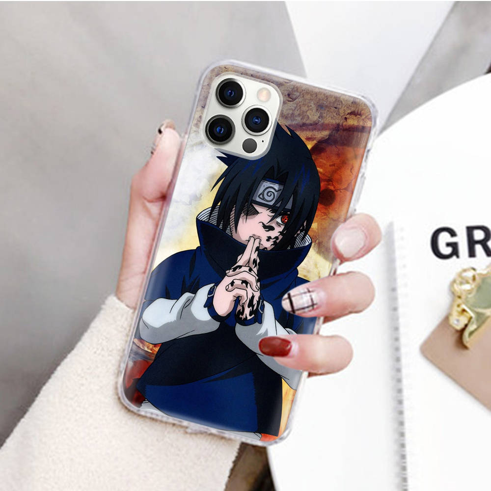 

JW74 Наруто Саске Прозрачный чехол для Samsung A04 A14 A23 M33 M53 Realme 10 9 C35 C55 VIVO Y02 X80 Infinix Hot 30 Note 11 Tecno Spark 8P Pro VIVO Y30 кожа буйвола