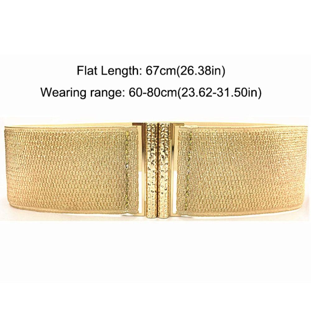 Trendy Brand Wide Corset Belt Luxury Design Stretch Cummerbunds Elastic Waistbands  For Woman