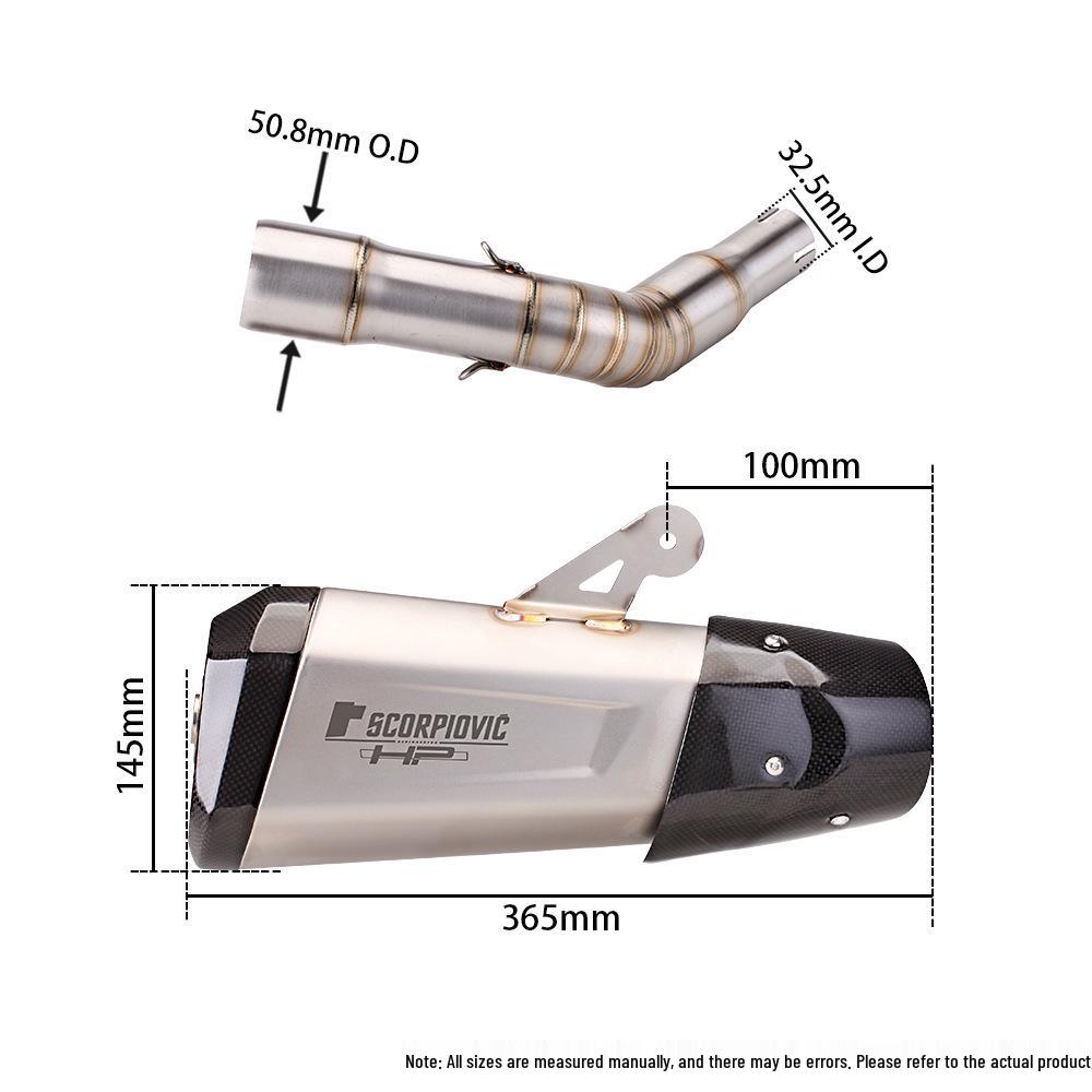 Vespa GTS Super 300 Carbon Fiber Exhaust Tail Section 2021-2022 Modification