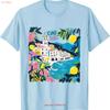Italienischer Sommer Zitrone Floral Ciao Bella Italien Amalfiküste T-Shirt vintage Gewaschen Dehnbar Mann Bequem Grafik Atmungsaktiv