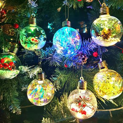 Weihnachtskugel LED Lichterkugeln Weiches Umgebungslicht Bruchsicheres PVC Feiertagsbeleuchtung Festliche Leuchtkugel