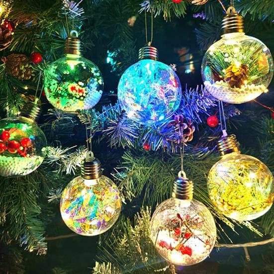 Julepynt LED Lyskuler Mykt Ambient Lys Knusesikker PVC Julelys Festlig Opplyst Kule