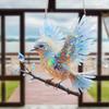 Sky Stained Bird Hangings Pendant 2D Flat Bluebirds Suncatchers Window Hanging Bird  Courtyard