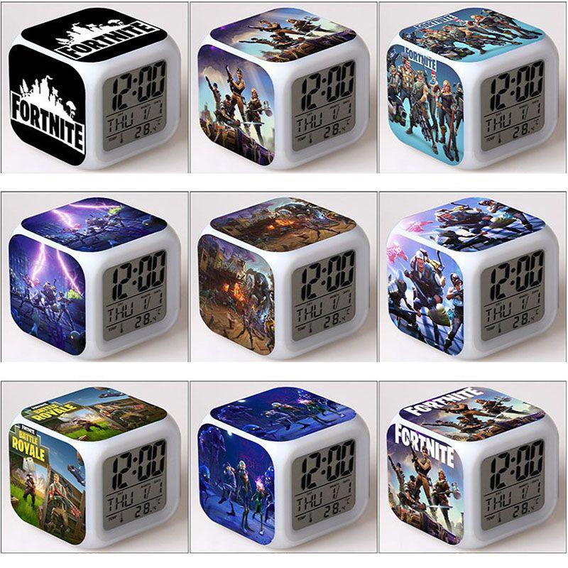 Colorful Multi-function Digital Alarm Clock With Led Display And Thermometer