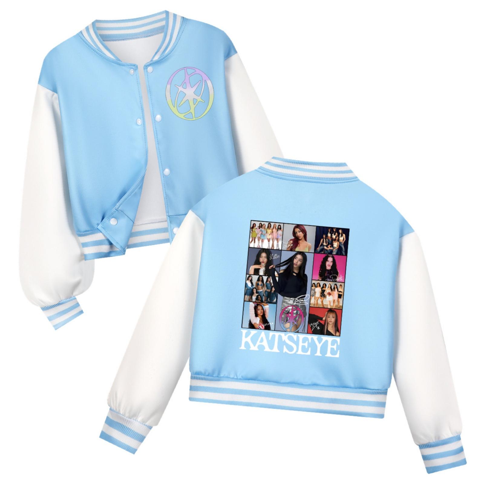 

10/5000 Children s Fashionable Printed Long-sleeved Coat 160 небо синє кольору