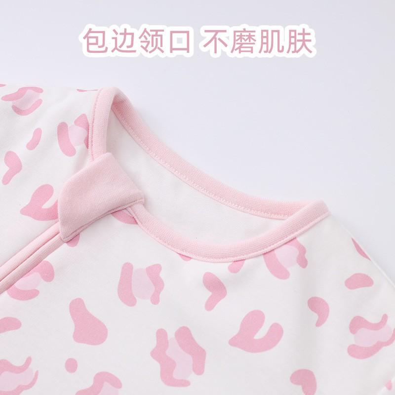 Cotton Baby Sleep Sack With Double Zipper Footed Pajamas Toddlers 1-3 Years Warm Winter Wear Anti-Kick Design