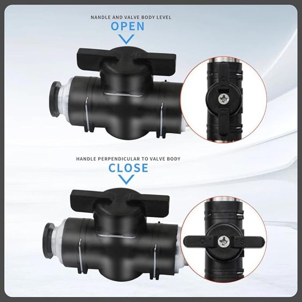 Type BUC 4mm 6mm 8mm 10mm 12mm Pneumatic Push In Quick Joint Connector Hand Valve To Turn Switch Manual Ball Current-limiting
