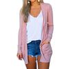 Neformální cardigan Solid Univerzální dlouhý kabát Cardigan Plus velikosti do kanceláře