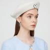Temperament Pearl Water Diamond Beret Women's Autumn/Winter British Retro Korean Japanese Painter's Hat
