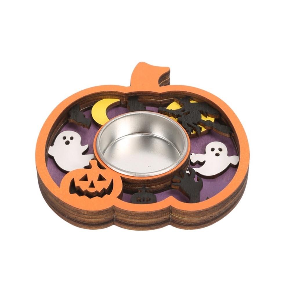Hollow Candle Holder Halloween Themes Desktop Ornament New Candle Decor Base  Party Supplies