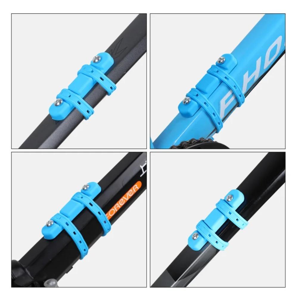 Bicycle Water Bottle Mount Adaptor Silicone Gel Bandage Kettle Cage Strap Seatpost Fork Frame Install Holder Adapter