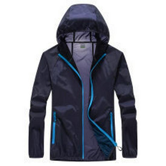 Unisex Summer Hooded Quick-Dry Windbreaker Jacket