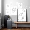 Nordic Style Love Body Quote Poster Minimalist Wall Art Pictures Girl Home Decorative Canvas Painting Abstract Line Room Decor