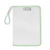 Transparent Zipper Pouch A4 Letter Size File Folder with Handle Portable Document Organizer for Office School Travel Supplies