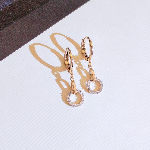 

Винтажные серьги цвета 14-каратного золота с бриллиантами для женщин Aros Mujer Oreja Orecchini, драгоценный камень, серьги с бриллиантами для участия в вечеринке, помолвка белый