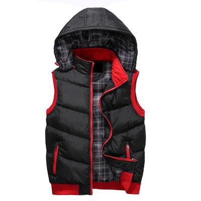 Vest for Men Thickened Men 'S Hooded Cotton Vest Casual Fashion Vest Vest Men 'S Jacket