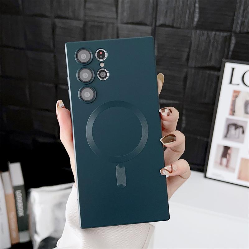 Matte Phone Case For Samsung Galaxy S26 Ultra Plus For Magsafe Magnetic Wireless Charging for Samsung Galaxy S25 Edge Cover
