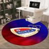 Bojcin Badge Celebration Round Rug for Livingroom,Bedroom, Palyroom, Chair Rug, Area rug, Circle Carpet, Fan Christmas gift