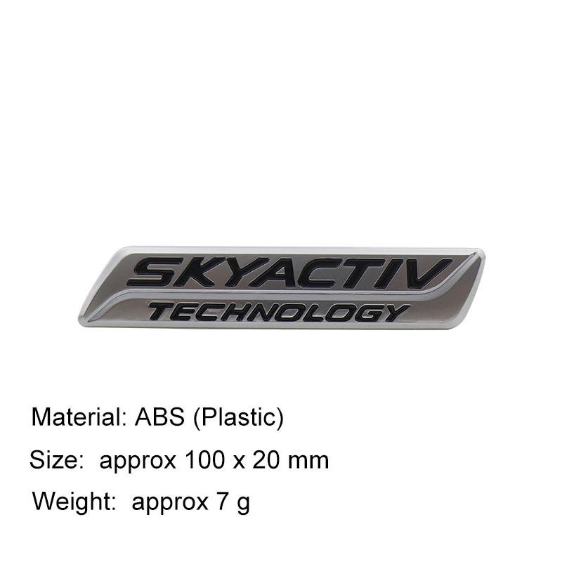 3D Car Styling SKYACTIV TECHNOLOGY For Car Hood Fender trunk Rear Bonnet Nameplate Decal Emblem Badge Sticker