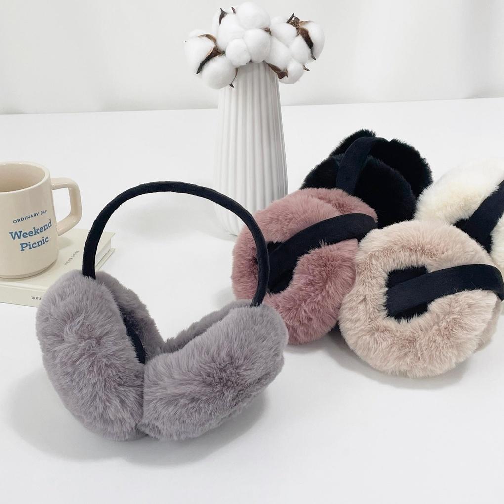 Women's and Men's Couple Daily Mink Fur Earmuff Hat