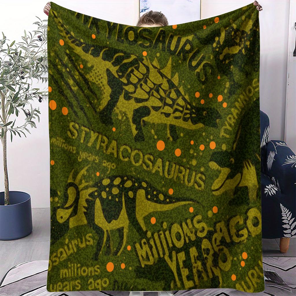 T-Rex Approved Cuddles Print Blanket Warm Comfortable Flannel Blanket Suitable for Bedrooms,Sofas, Beds,Chairs