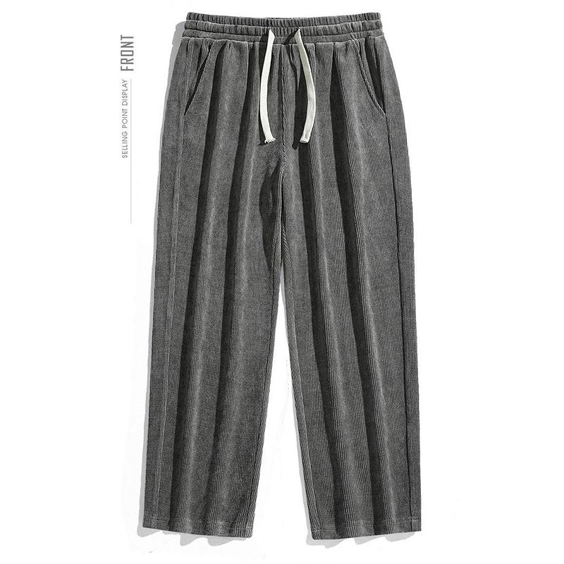 Spring and Summer Plus Size Men's Pants, Loose Casual Sweatpants, Fashionable Straight Leg Sports Pants