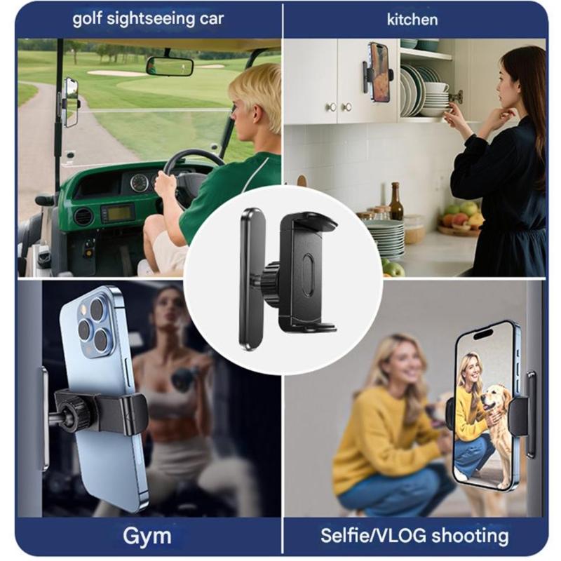 Portable Gym Phone Holder with N52 Magnets Secure Base Magnetic Phone Stand 4.5-7 Inch Smartphones Anywhere Gift