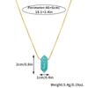 Natural Crystal Pendant, Amethyst, Lapis Lazuli, Necklace, Double Pointed Pillar, Jewelry