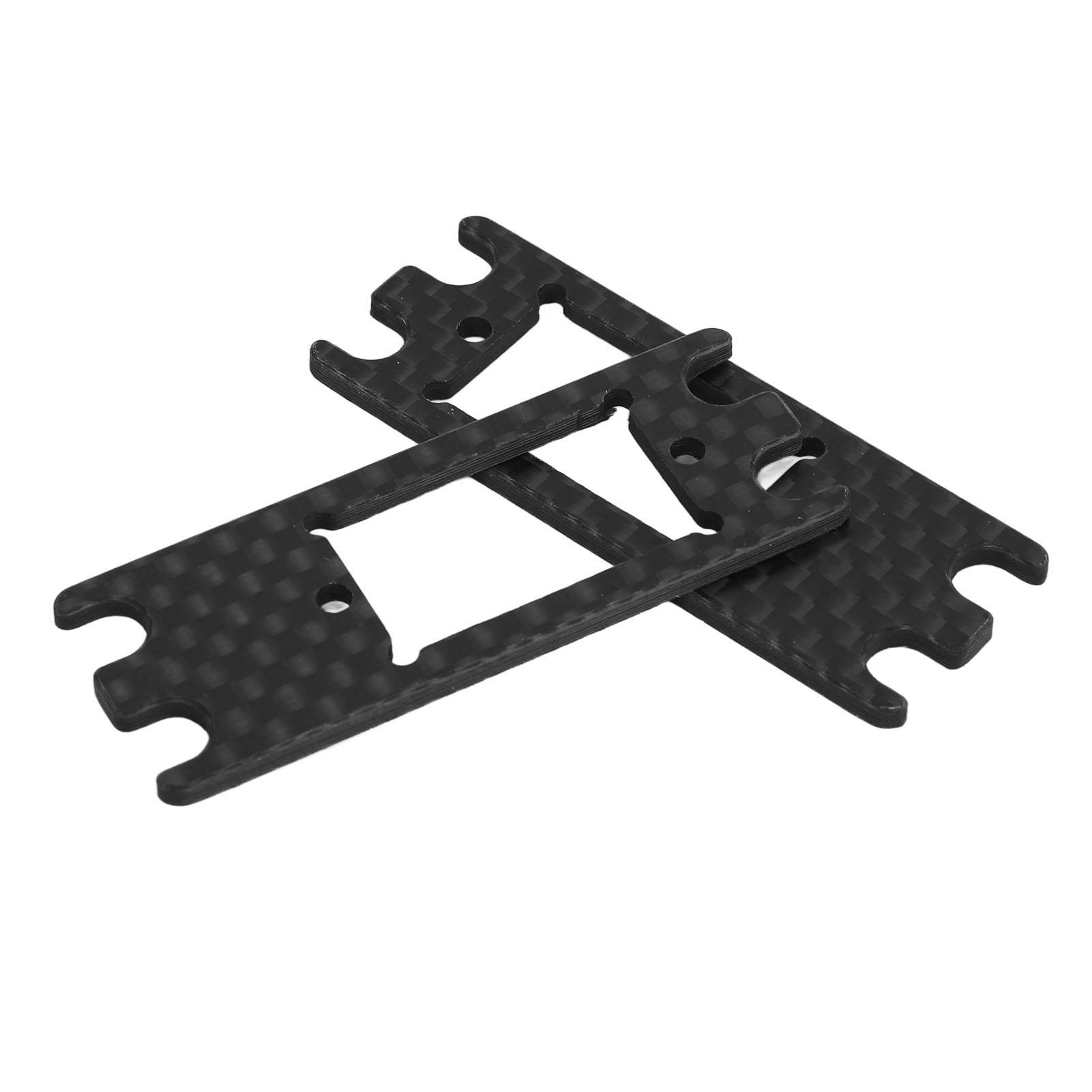 

2 PCS Carbon Fiber Servo Adapter Plate Lightweight Black Servo Adapter Plate for VP VS4 10 VS4 10 PRO RC Car