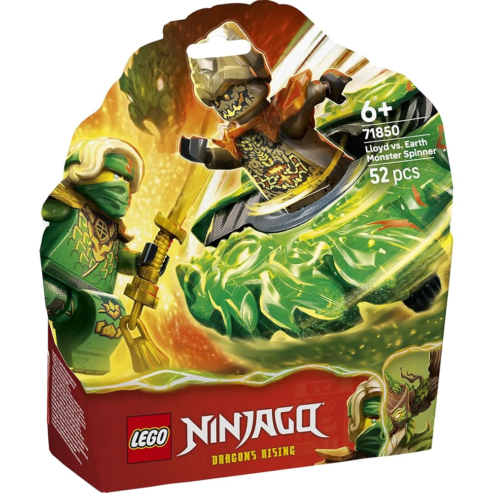 LEGO Ninjago Lloyd Vs Elemental Monster Spinner Toy Building Set for Kids Ages 6-9