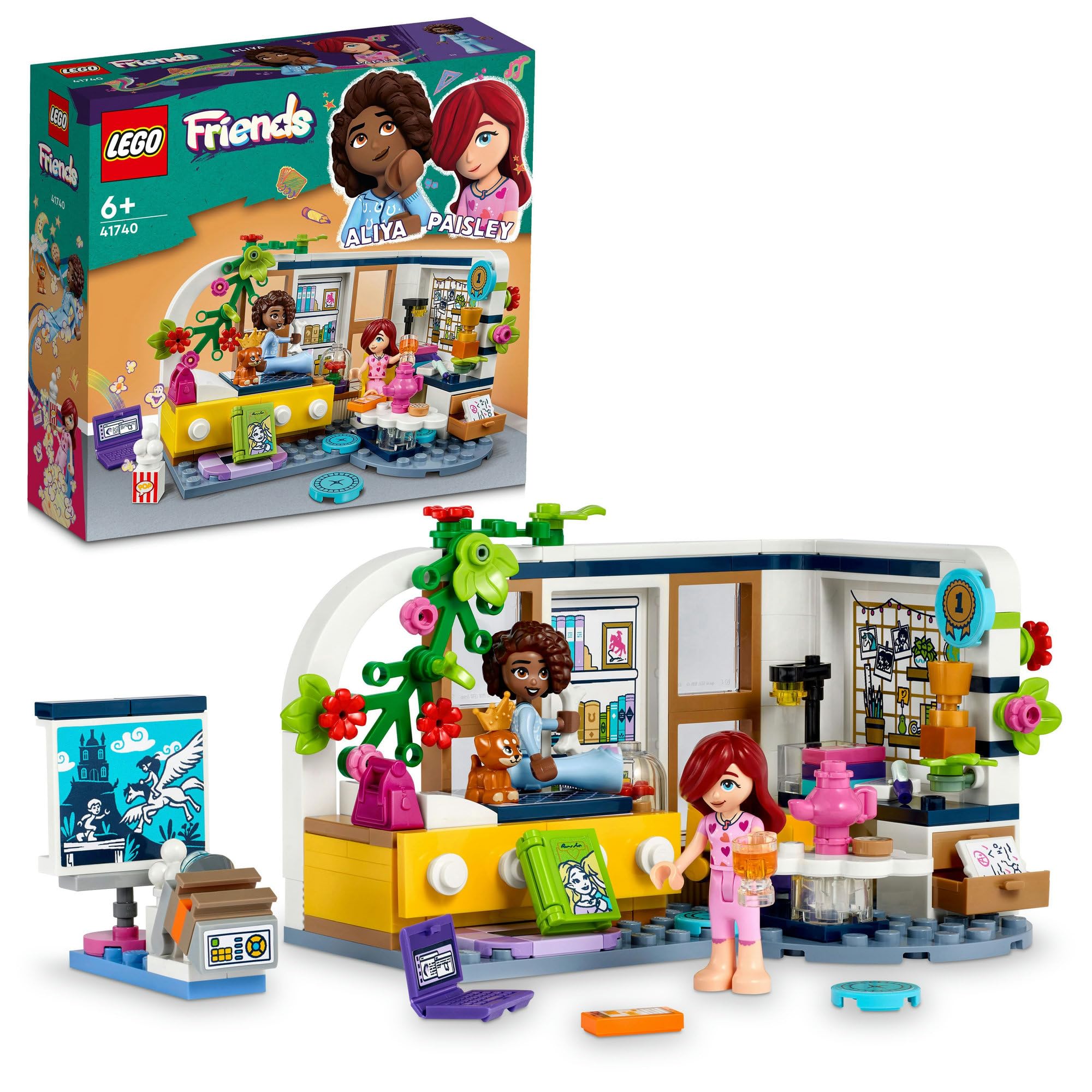 

Игрушка LEGO Friends Комната Алии, Подарок, День рождения, Образовательный, Рождество, Для девочек, Для мальчиков, Возраст 6, 7, 8, 9, Ролевая игра, Ролевая игра, 41740