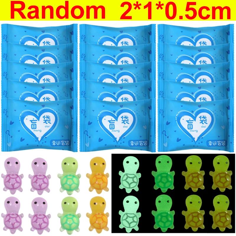 

Светящаяся черепаха, слепой мешок, симпатичная мини-черепаха из смолы, игрушка, украшение для сада, микро-ландшафтные фигурки, сделай сам, украшение для дома, рабочего стола, автомобиля 2pcs