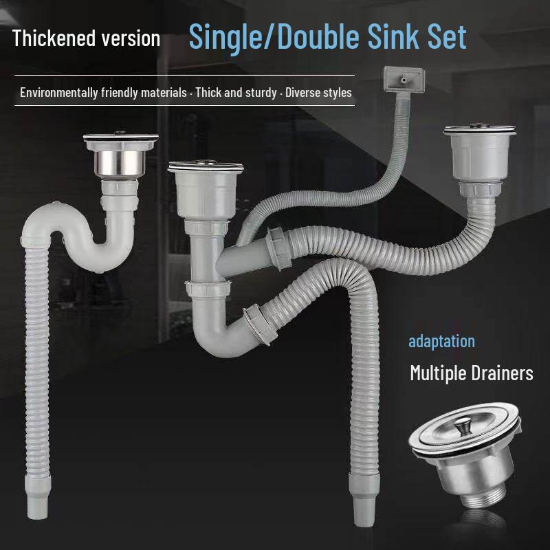 Kitchen Sink Drain Pipe Set