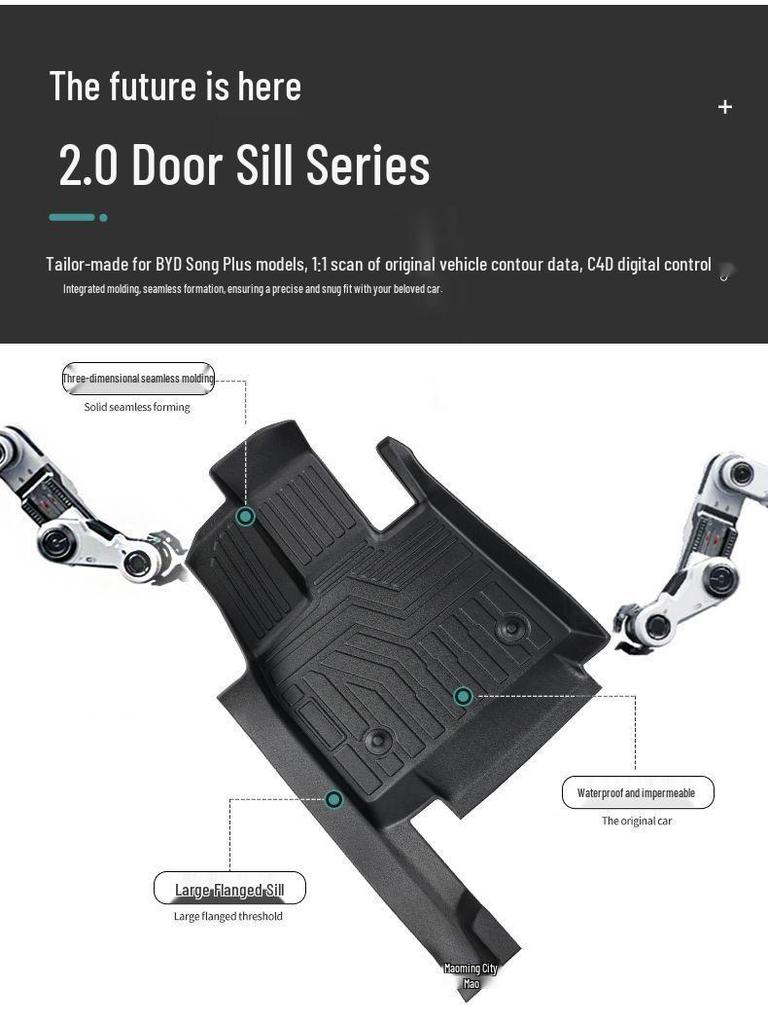 BYD Song Plus DMI/EV All-Inclusive TPE Floor Mats for New Energy Cars