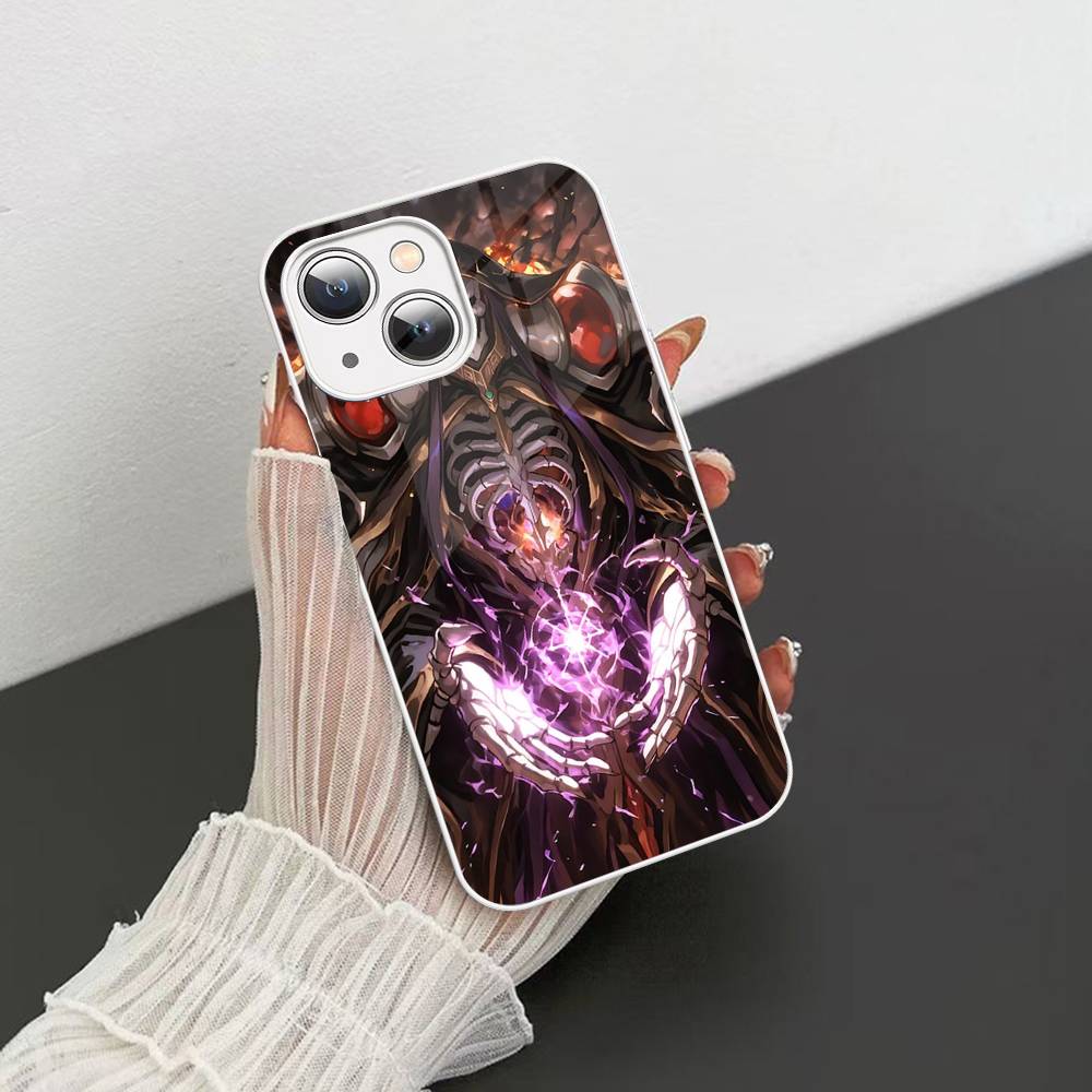 Popular Anime O-Overlord For IPhone 14 13 12 Mini 11 Pro XS Max X XR 14 Plus Tempered Glass Cover