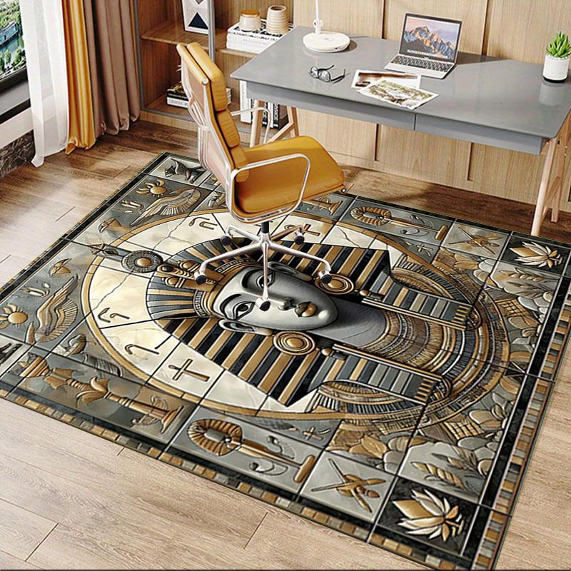 1PC Egyptian, Pharaoh Anti-slip carpet, suitable for Office, bedroomand playrooms. It can also be used as a sofa footrest cover-R39