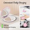 LED Compact Mirror with Lights 1X/3X Magnification Pocket Mirror with Rechargeable Travel Portable Handheld Mirror for Gifts