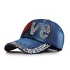 Fashion Baseball Cap For Women Retro Rhinestone Letter Hat Summer Sun Caps Snapback Hats Unisex Korean Trendy Casual Outdoor New