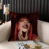 Popular Singer R_Rihannas Pillow Case Home Dorm Chair Back Short Plush Double-Sided Printing Office Nap Time Cushion Cover