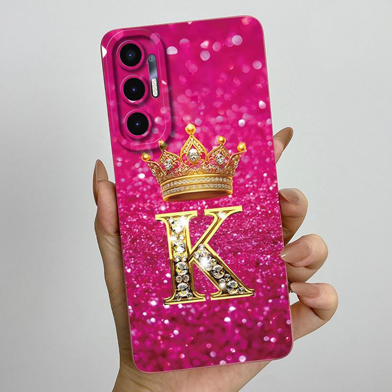 For Tecno Pova 3 6.9" Case Crown Letters Liquid SIlicone Soft TPU Phone Cases For Tecno Pova3 LF7n Camera Protection Back Cover